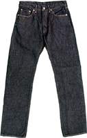 Deep Indigo Hard Washed Denim Jeans - Premium