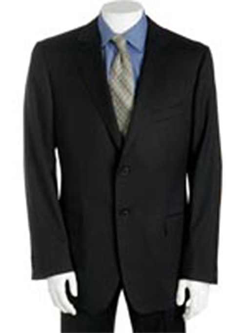 Black Merino Wool Suit