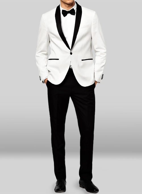 black and white formal suit