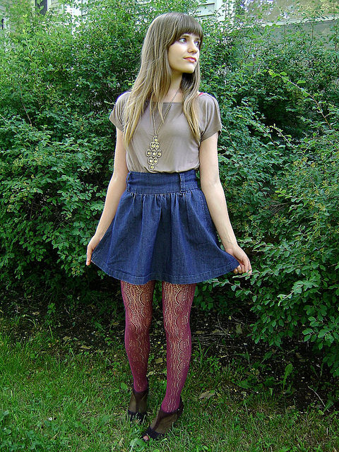 Go Bold With a Stylish Denim Skirt