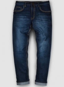 Titus Blue Indigo Wash Whisker Stretch Jeans