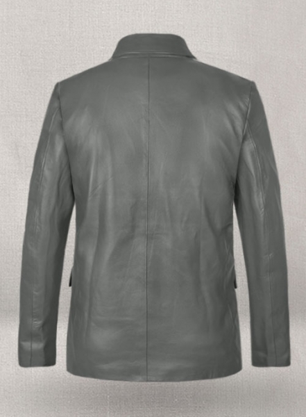 Gray Leather Jacket #611