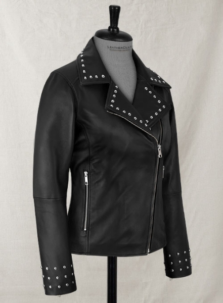 Eva Studded Leather Jacket