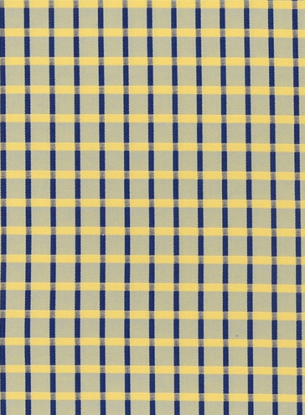 Giza Bar Yellow Cotton Shirt - Full Sleeves