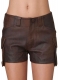 Leather Cargo Shorts