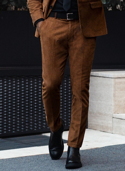 Spring Brown Corduroy Pants