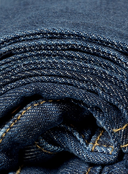 Wangle Blue Indigo Whisker Stretch Jeans