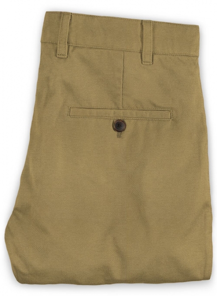 Khaki Peach Finish Chinos
