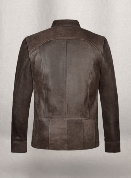 Vintage Gravel Brown Leather Cycle Jacket #3