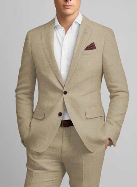 Maple Khaki Pure Linen Jacket