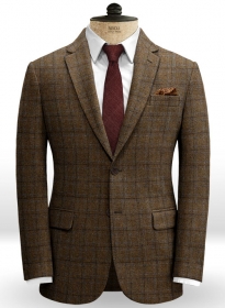 Vintage Jones Brown Checks Tweed Jacket