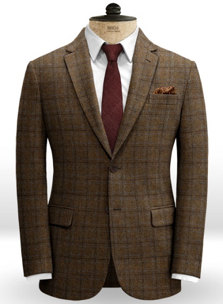 Vintage Jones Brown Checks Tweed Jacket