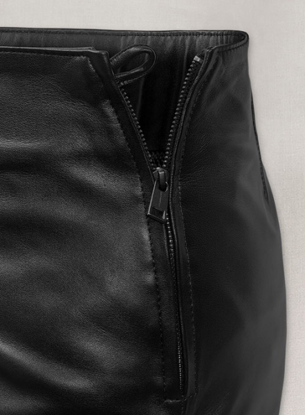 Rihanna Leather Skirt
