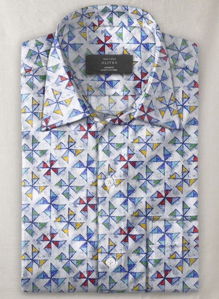 Italian Ruz Cotton Shirt- Half Sleeves