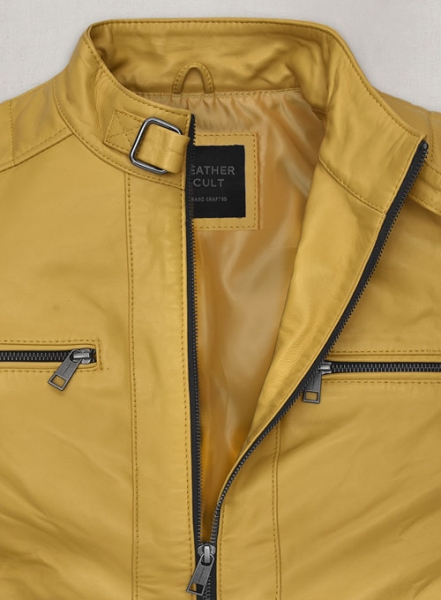 Yellow Andrew Tate Leather Jacket