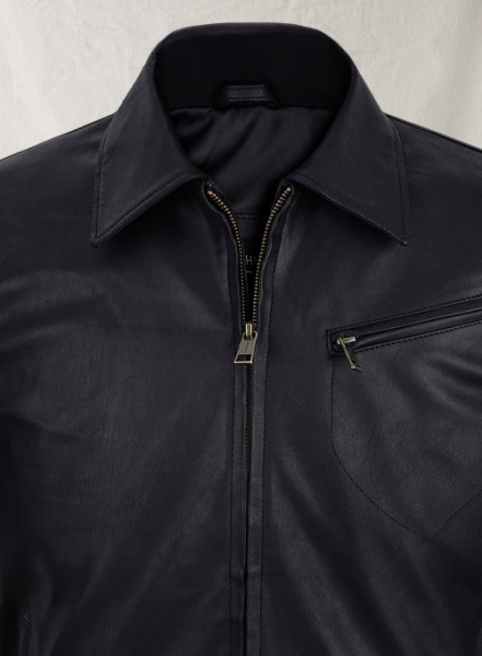 Dark Blue Stretch Tom Cruise Premier Leather Jacket