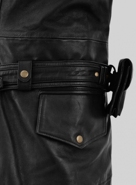Black Assassin\'s Creed Jacob Frye Leather Long Coat