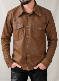Light Weight Unlined Leather Shirt