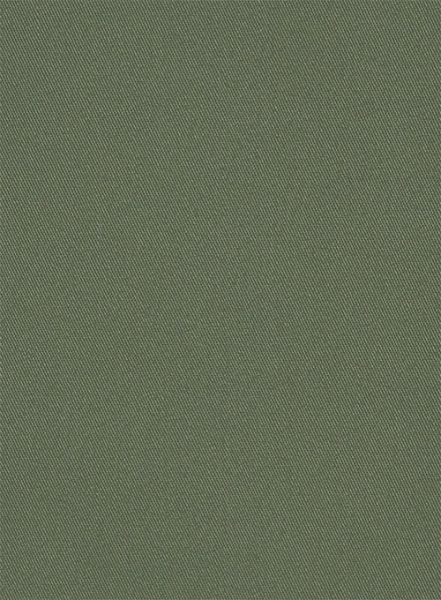 Green Cotton Power Stretch Chino Shorts