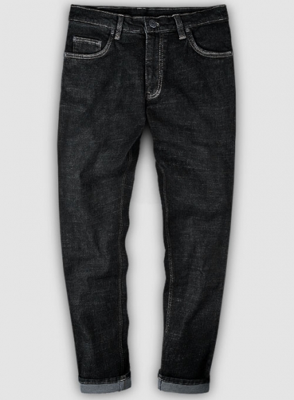 Texas Black Hard Wash Stretch Jeans - Look #638