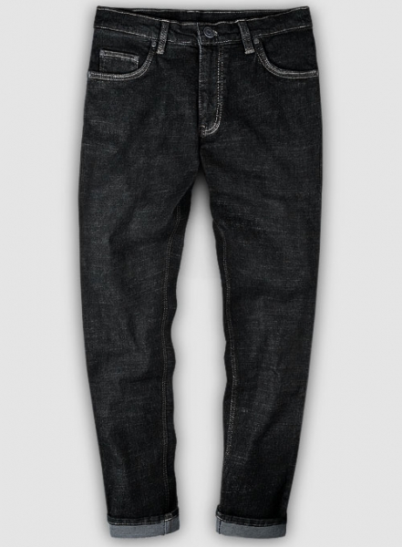 Texas Black Hard Wash Stretch Jeans - Look #638