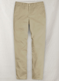Khaki 4 Way Stretch Chino Pants