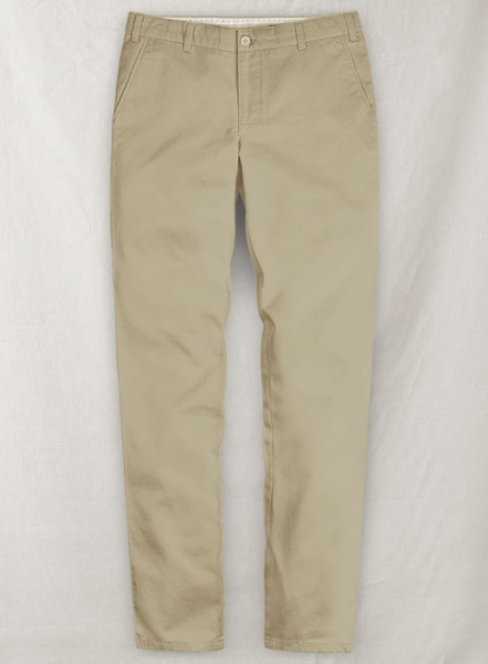 Khaki 4 Way Stretch Chino Pants