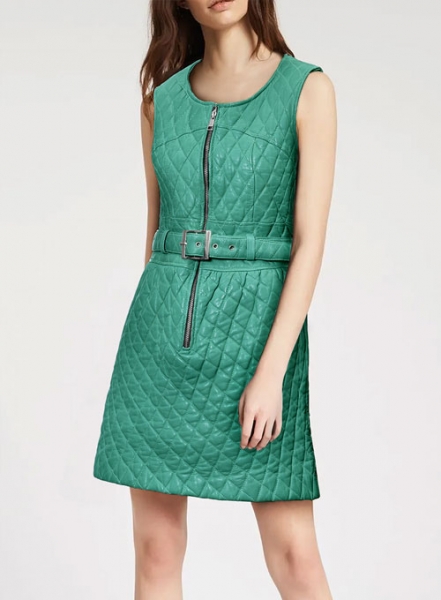 Soft Castle Green Washed & Wax Charming Dress - # 777