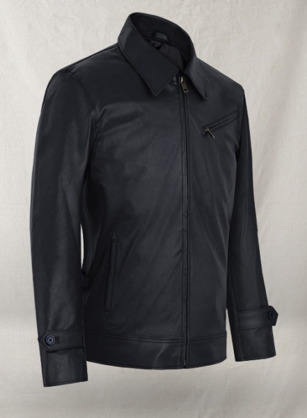 Dark Blue Stretch Tom Cruise Premier Leather Jacket