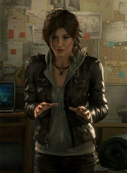 Alicia Vikander Lara Croft Tom Raider Leather Jacket