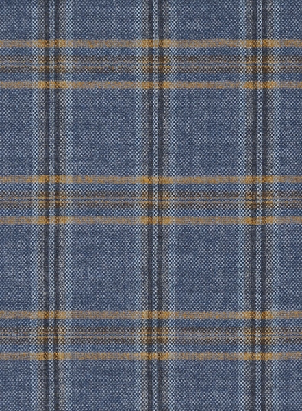 Parma Royal Blue Feather Tweed Pants