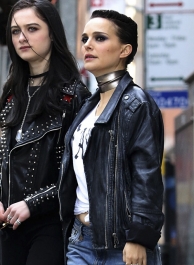 Natalie Portman Vox Lux Leather Jacket #1 Natalie Portman Vox Lux Leather Jacket #1