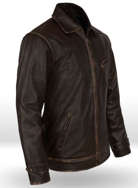 Rubbed Brown Taylor Lautner The Twilight Saga Leather Jacket