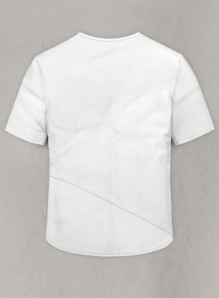 White Renoir Leather T-Shirt
