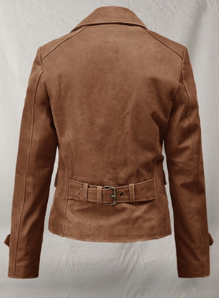 Light Vintage Tan Hide Leather Jacket style # 298