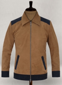 Soft Saddle Brown Suede Cristiano Ronaldo Leather Jacket #1
