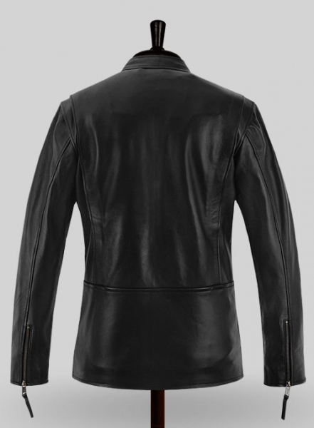 Black Bradley Cooper Burnt Leather Jacket
