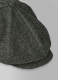 Dark Olive Flex Donegal Tweed Newsboy Cap