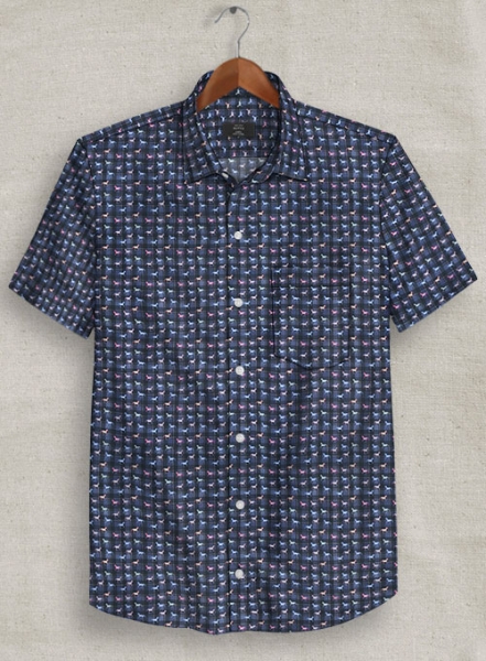 Italian Horse Cotton Shirt - Half Sleeves