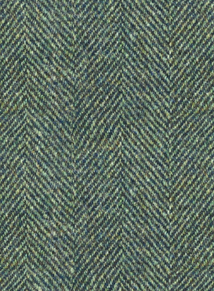 Harris Tweed Wide Herringbone Green Jacket
