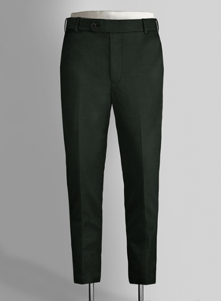 Napolean Stretch Dark Green Wool Pants