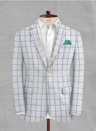 Solbiati White Checks Seersucker Jacket