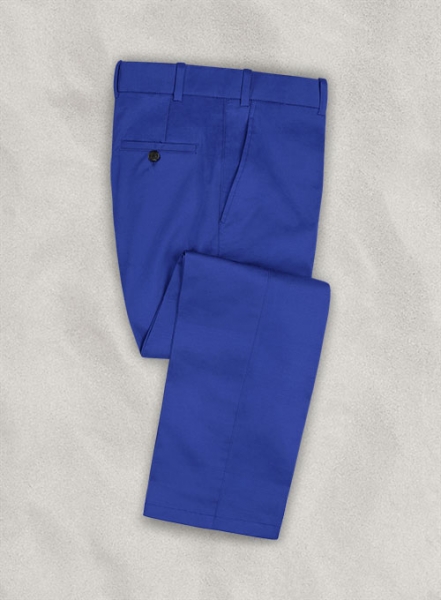 Italian Vivid Blue Cotton Suit