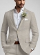Ivy Beige Pure Linen Jacket