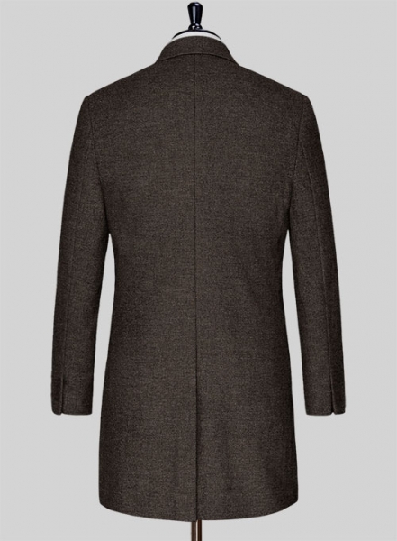 Carre Brown Tweed Overcoat