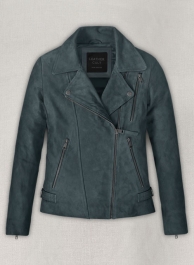 Blue Suede Vanessa Hudgens Leather Jacket #3