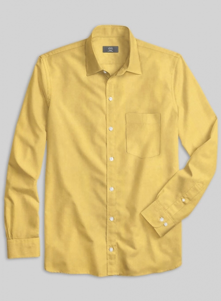 Yellow Stretch Twill Shirt