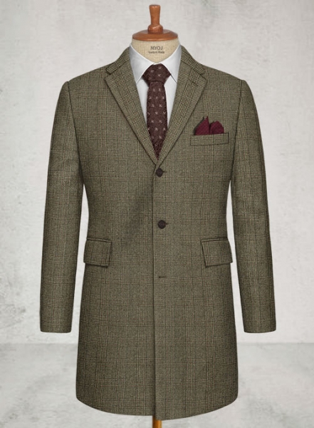 Mandi Checks Tweed Overcoat