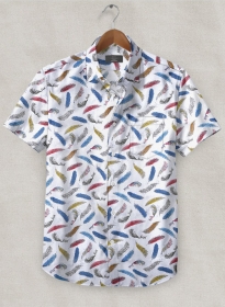 Italian Feather Cotton Shirt - Half Sleeves