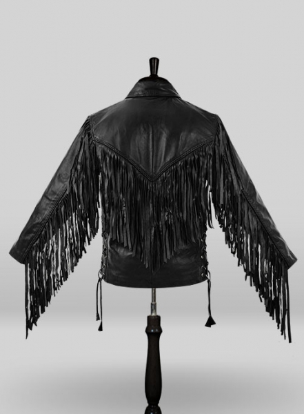 Leather Fringes Jacket #1006
